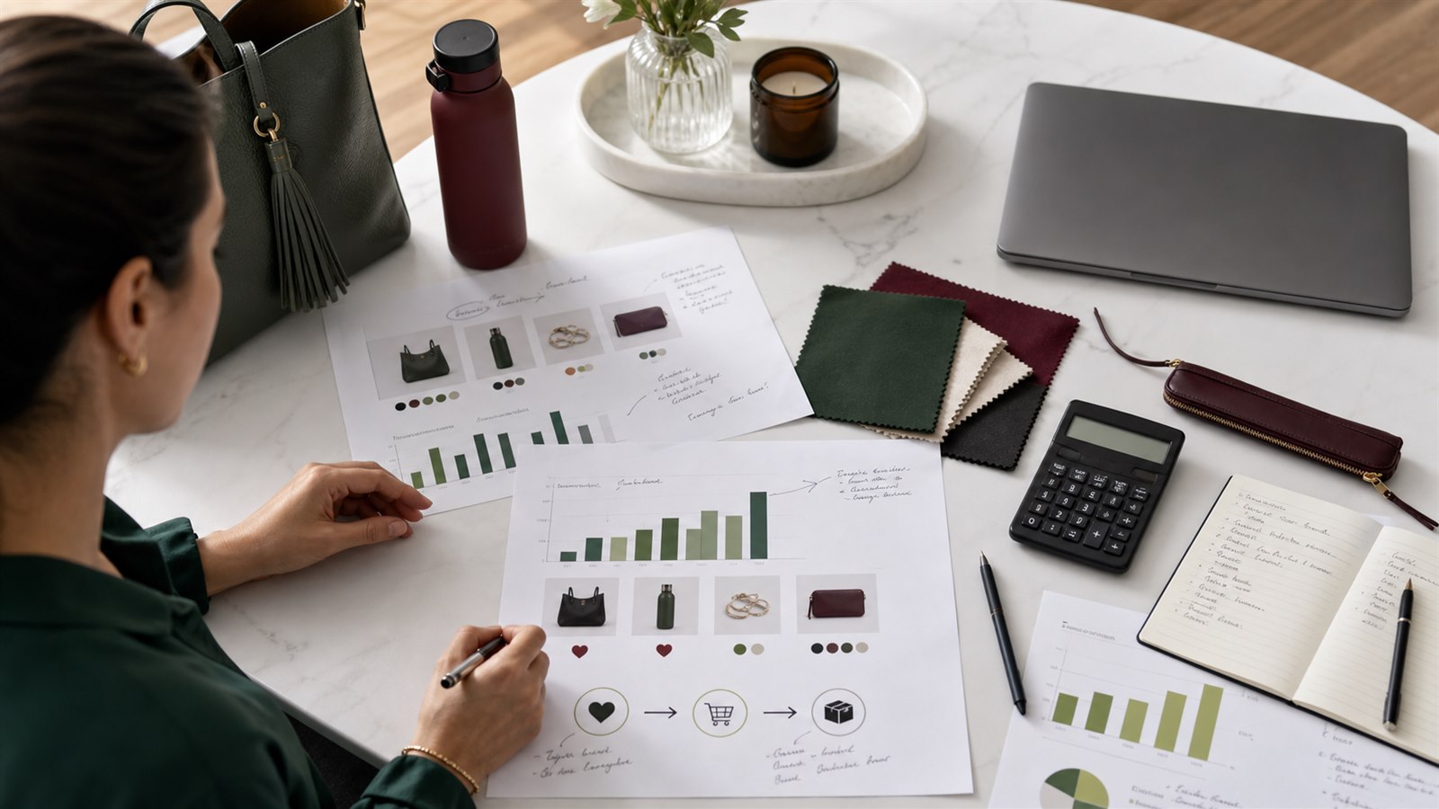 Shopify merchant reviewing saved-product demand and wishlist performance
